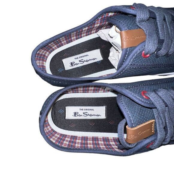 Ben Sherman Eddie Script Lace Shoes‎ Size 8M Men’s Navy Black Nylon New in box main image 7
